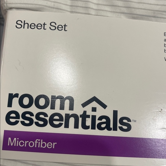 Room Essentials Gray Microfiber Sheet Set - Picture 2 of 6